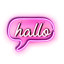 Load image into Gallery viewer, Hallo german neon sign