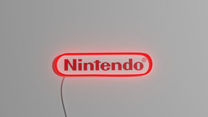 Nintendo red logo neon sign
