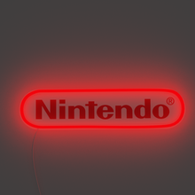 Load image into Gallery viewer, Nintendo red logo neon lights