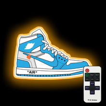 Load image into Gallery viewer, Off-White Jordan 1 UNC neon sign