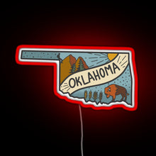 Load image into Gallery viewer, oklahoma state RGB neon