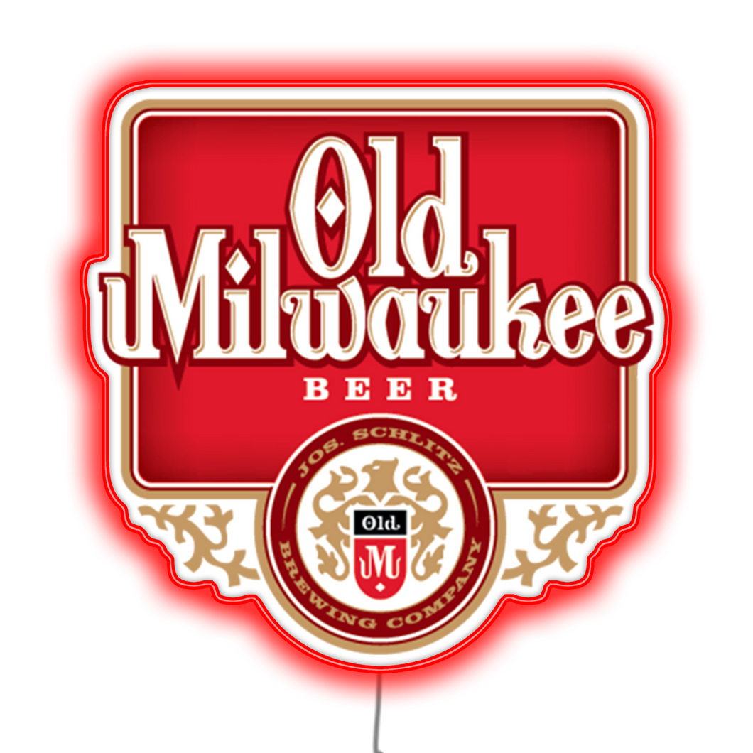 Old Milwaukee Beer led wall