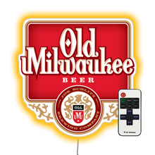 Load image into Gallery viewer, Old Milwaukee Beer  Bar Bar Neon Sign