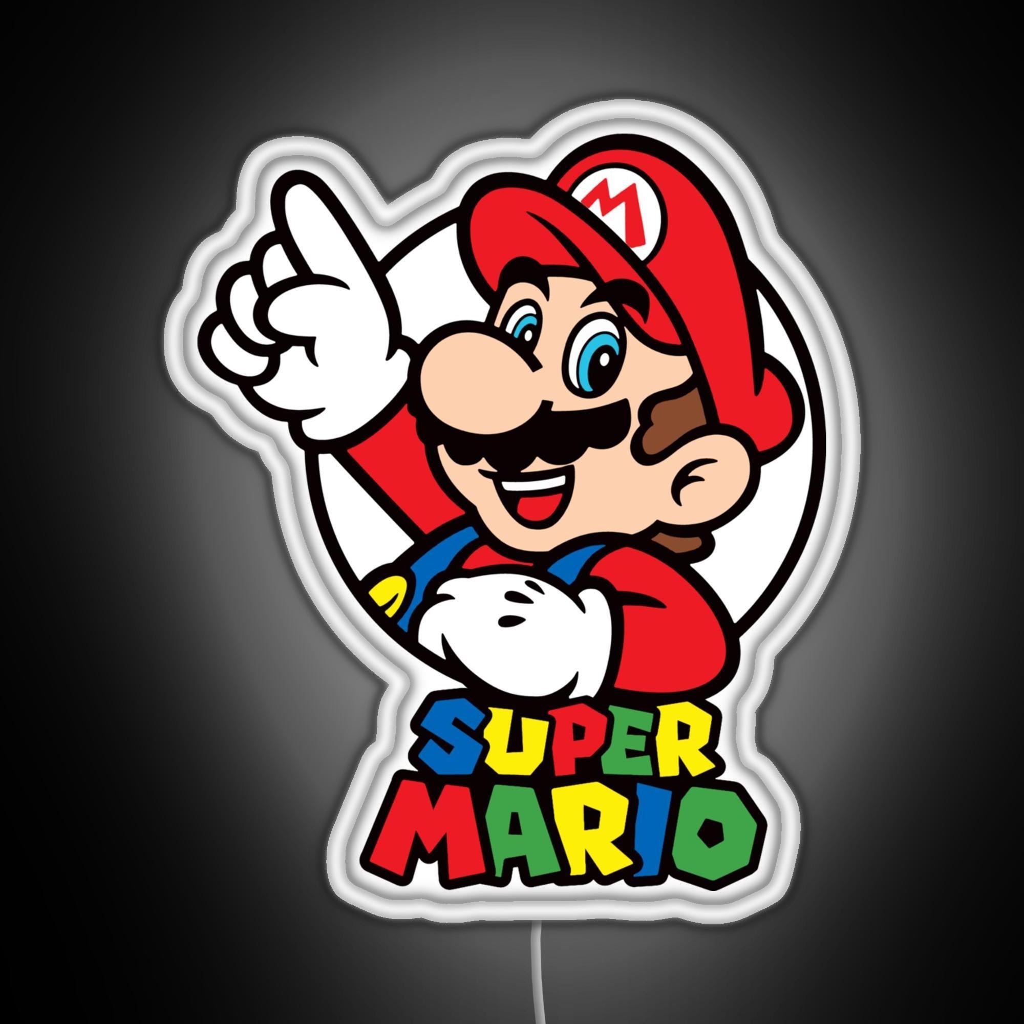 Retro Game Mario Rgb Neon Sign – Neon Factory