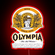 Load image into Gallery viewer, Olympia Beer RGB neon sign red