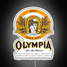 Load image into Gallery viewer, Olympia Beer RGB neon sign white 