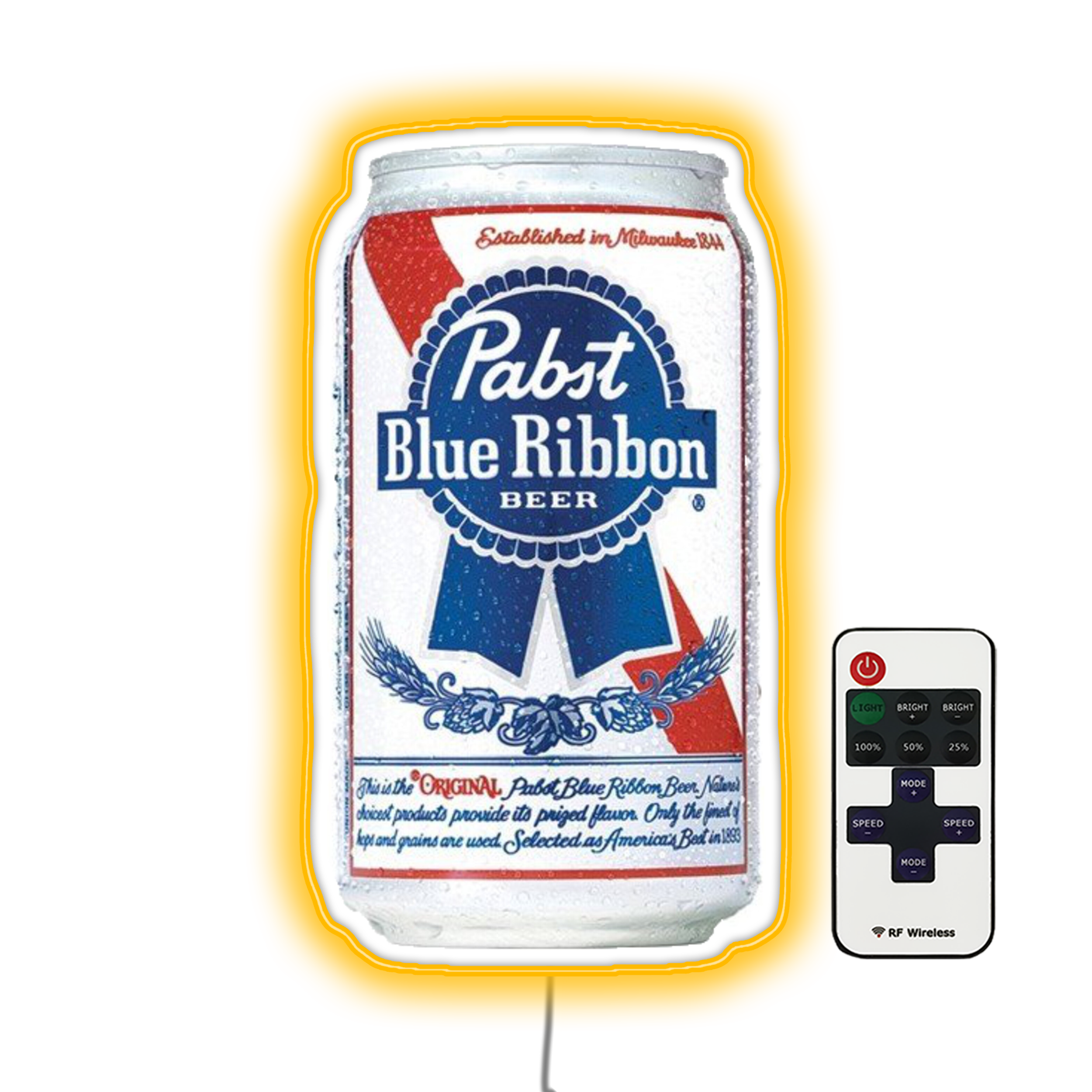 Pabst Blue Ribbon Beer Can Bar Neon Sign Made With Led – Neon Factory Pabst Blue Ribbon Beer Can Bar Neon Sign Made With Led – Neon Factory