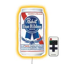 Load image into Gallery viewer, Pabst Blue Ribbon Beer Can  Bar Neon Sign