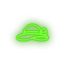 Load image into Gallery viewer, green pamela_hat led beach cap fashion holiday pamela hat summer vacation neon factory