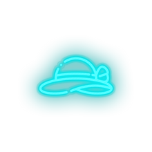 Load image into Gallery viewer, ice_blue pamela_hat led beach cap fashion holiday pamela hat summer vacation neon factory