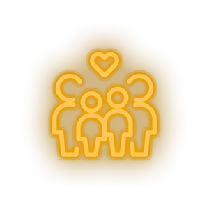 warm_white parent family person human children heart like child parents kid baby led neon factory