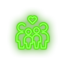 Load image into Gallery viewer, parent family person human children heart like child parents kid baby Neon led factory