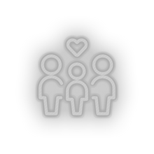 Load image into Gallery viewer, white parent family person human children heart parents child kid baby love led neon factory