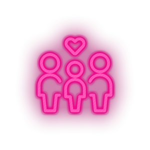pink parent family person human children heart parents child kid baby love led neon factory