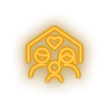 Load image into Gallery viewer, parent family person human house children home parents child heart kid baby Neon led factory