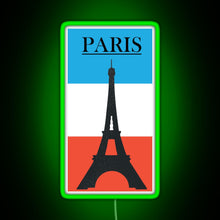 Load image into Gallery viewer, Paris RGB neon sign green