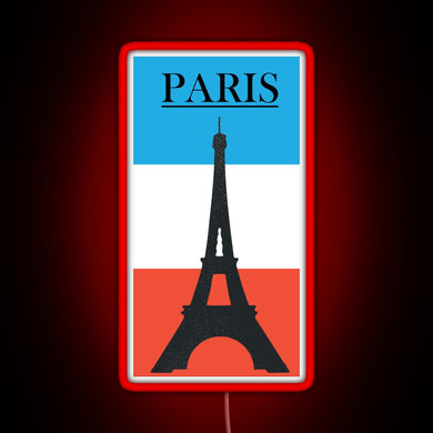 Paris RGB neon sign red