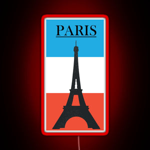 Paris RGB neon sign red
