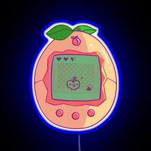Load image into Gallery viewer, Peachy Tamagotchi RGB neon sign blue