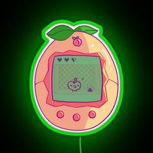 Load image into Gallery viewer, Peachy Tamagotchi RGB neon sign green