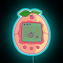 Load image into Gallery viewer, Peachy Tamagotchi RGB neon sign lightblue 