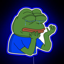 Load image into Gallery viewer, PepeHands RGB neon sign blue