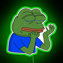 Load image into Gallery viewer, PepeHands RGB neon sign green