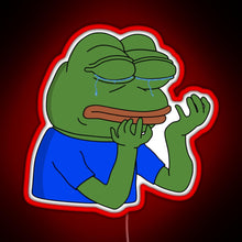 Load image into Gallery viewer, PepeHands RGB neon sign red