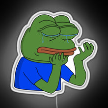 Load image into Gallery viewer, PepeHands RGB neon sign white 