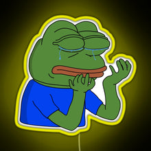 Load image into Gallery viewer, PepeHands RGB neon sign yellow