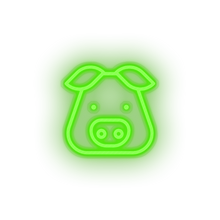 Load image into Gallery viewer, pig Animal cartoon fauna herbivore pig pork zoo Neon led factory