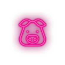 Load image into Gallery viewer, pink pig led animal cartoon fauna herbivore pig pork zoo neon factory