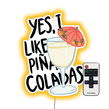 Load image into Gallery viewer, Pina Colada song Bar Neon Sign