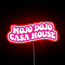 Load image into Gallery viewer, pink magenta Mojo Dojo Casa House RGB neon sign red
