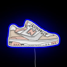 Load image into Gallery viewer, Pink New Balance 550 RGB neon sign blue