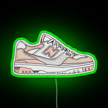 Load image into Gallery viewer, Pink New Balance 550 RGB neon sign green