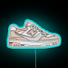 Load image into Gallery viewer, Pink New Balance 550 RGB neon sign lightblue 