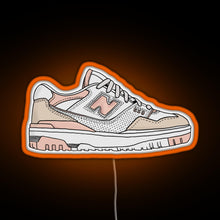 Load image into Gallery viewer, Pink New Balance 550 RGB neon sign orange