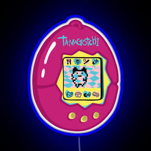 Load image into Gallery viewer, Pink Tamagotchi Original RGB neon sign blue