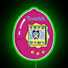 Load image into Gallery viewer, Pink Tamagotchi Original RGB neon sign green