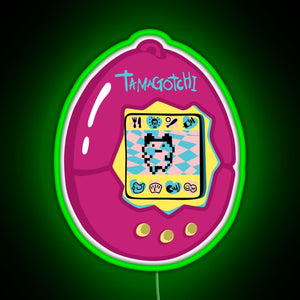 Pink Tamagotchi Original RGB neon sign green