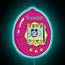 Load image into Gallery viewer, Pink Tamagotchi Original RGB neon sign lightblue 