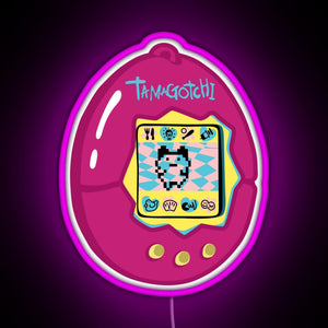 Pink Tamagotchi Original RGB neon sign  pink