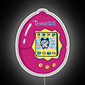 Pink Tamagotchi Original RGB neon sign white 