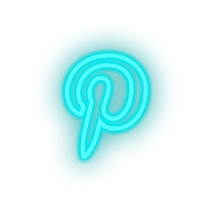 ice_blue pinterest social network brand logo led neon factory