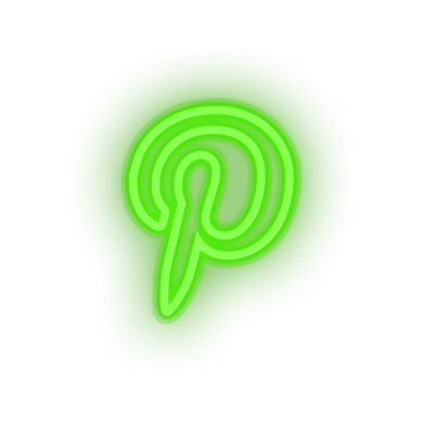 pinterest social network brand logo Neon led factory