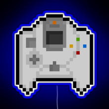Load image into Gallery viewer, Pixel Dreamcast Controller RGB neon sign blue