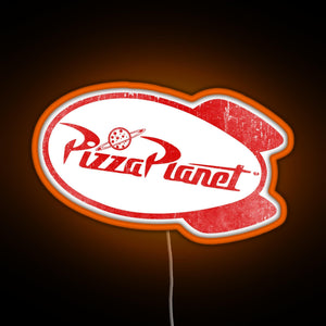 Pizza Planet RGB neon sign orange