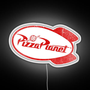 Pizza Planet RGB neon sign white 