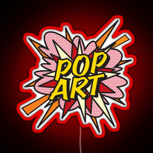 Load image into Gallery viewer, POP ART Comic Book Flash Modern Art Pop Culture RGB neon sign red